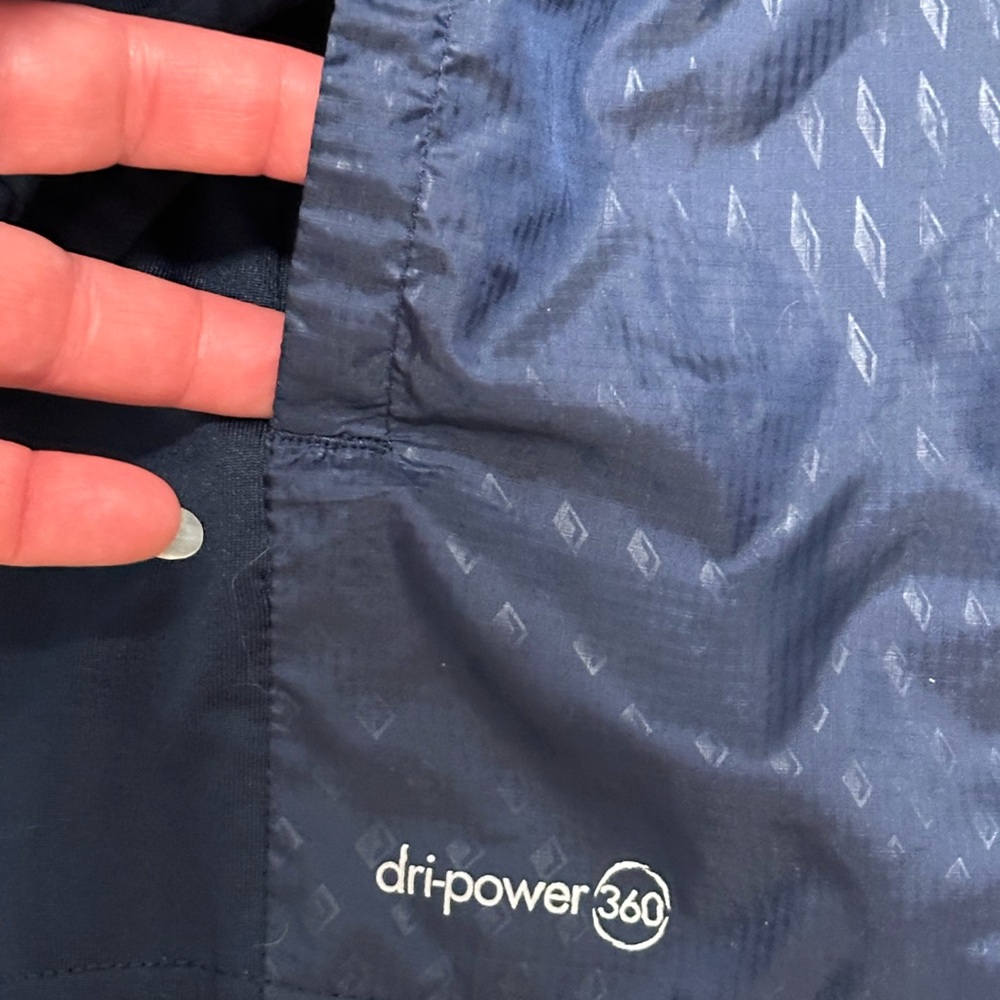 Men’s Russell Small 34 - 36 Full Zip Navy Blue Jacket Long Sleeve Dri-power 360 - Picture 6 of 8